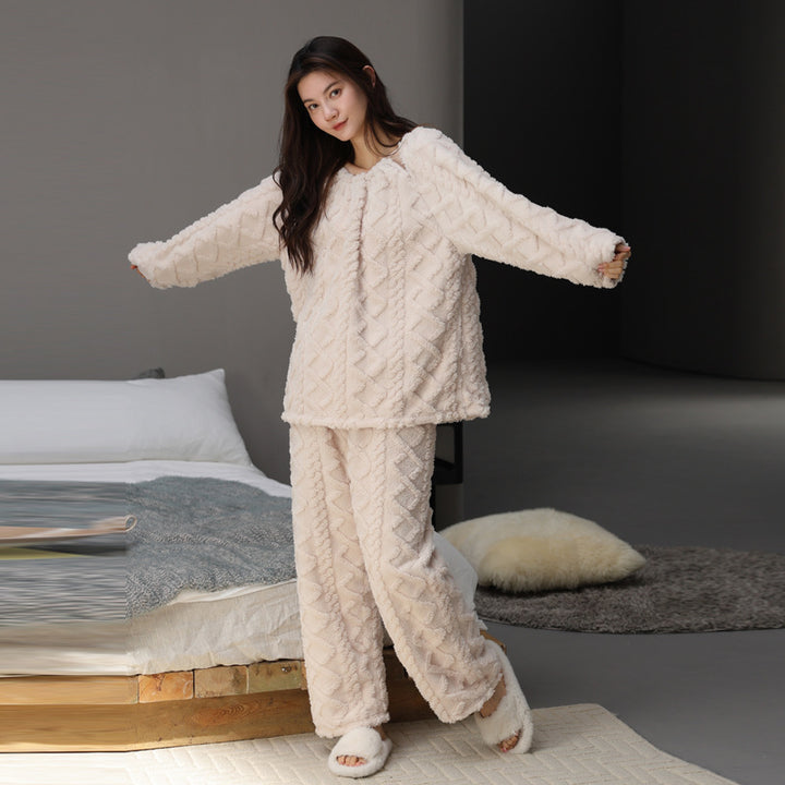 Warm Winter Pullover Loungewear Set - Two Piece