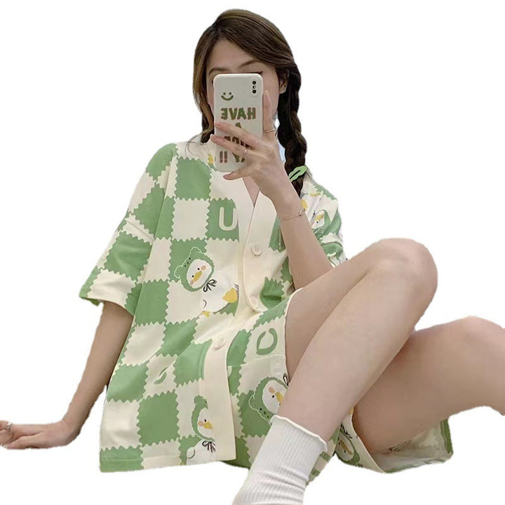 Short Sleeve Loungewear Set - Summer Comfort