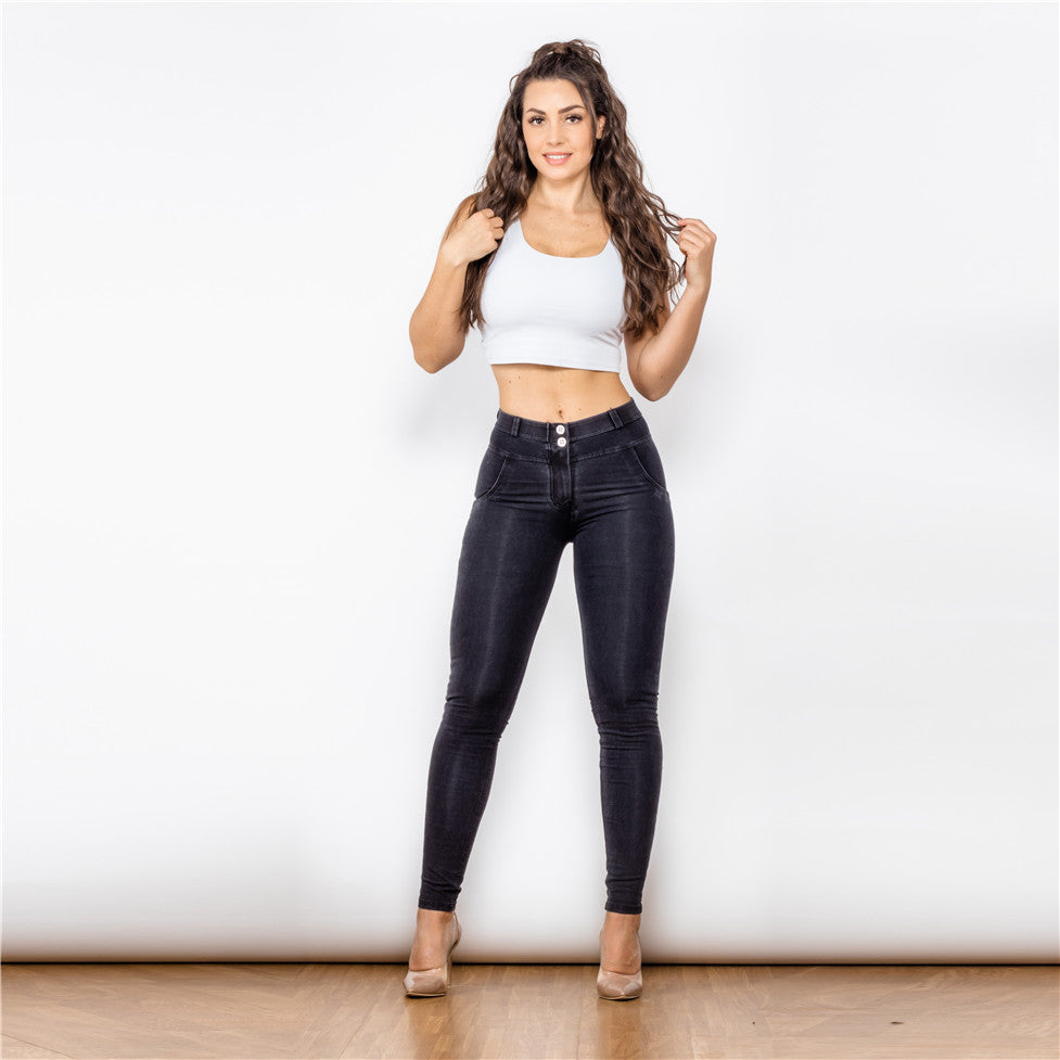 Melody Stretch Boyfriend Jeans - Straight Leg Denim
