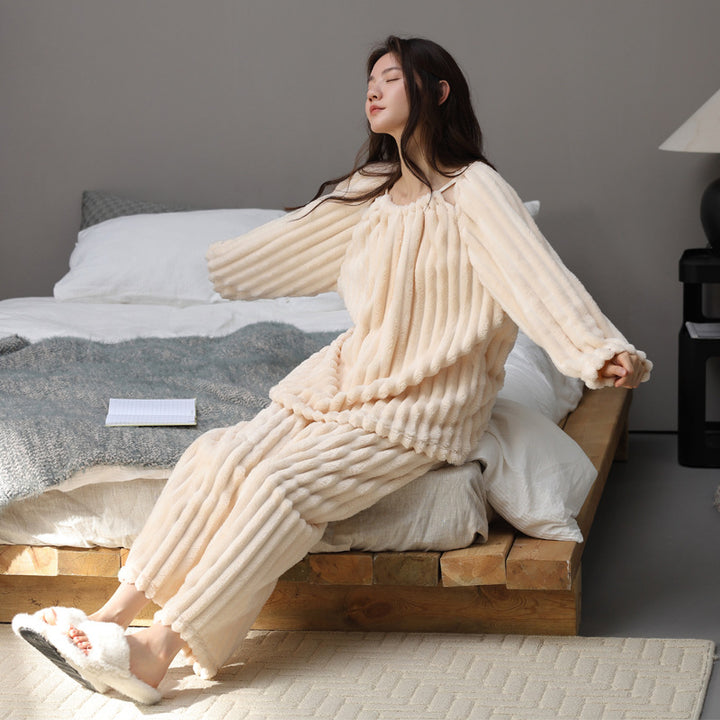 Warm Winter Pullover Loungewear Set - Two Piece