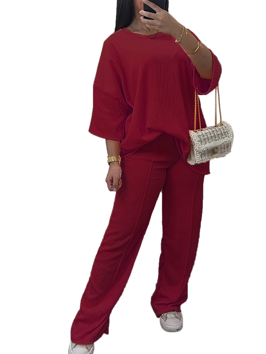 Casual Two Piece Suit Plus Size