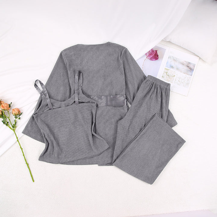 Pit Corduroy Three-Piece Loungewear Set - Autumn Winter