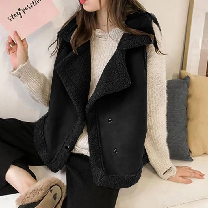 Suede Vest Cardigan